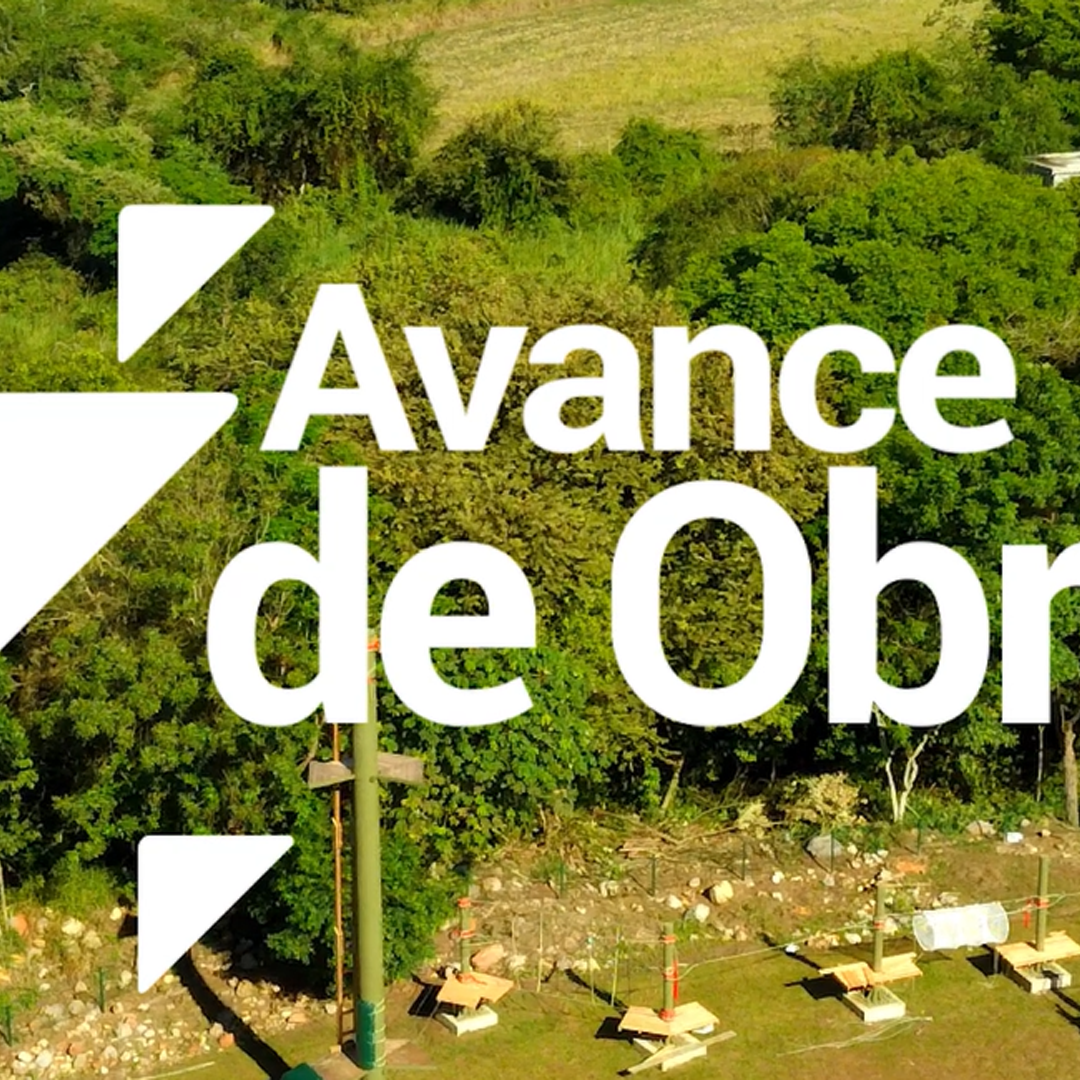 Explorando las alturas: Avance de obra de las tirolesas del Parque Caike capturado desde las alturas
