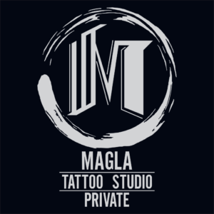 Creación del logo de Magla Tattoo Studio: La esencia del dot work y la fuerza del lettering