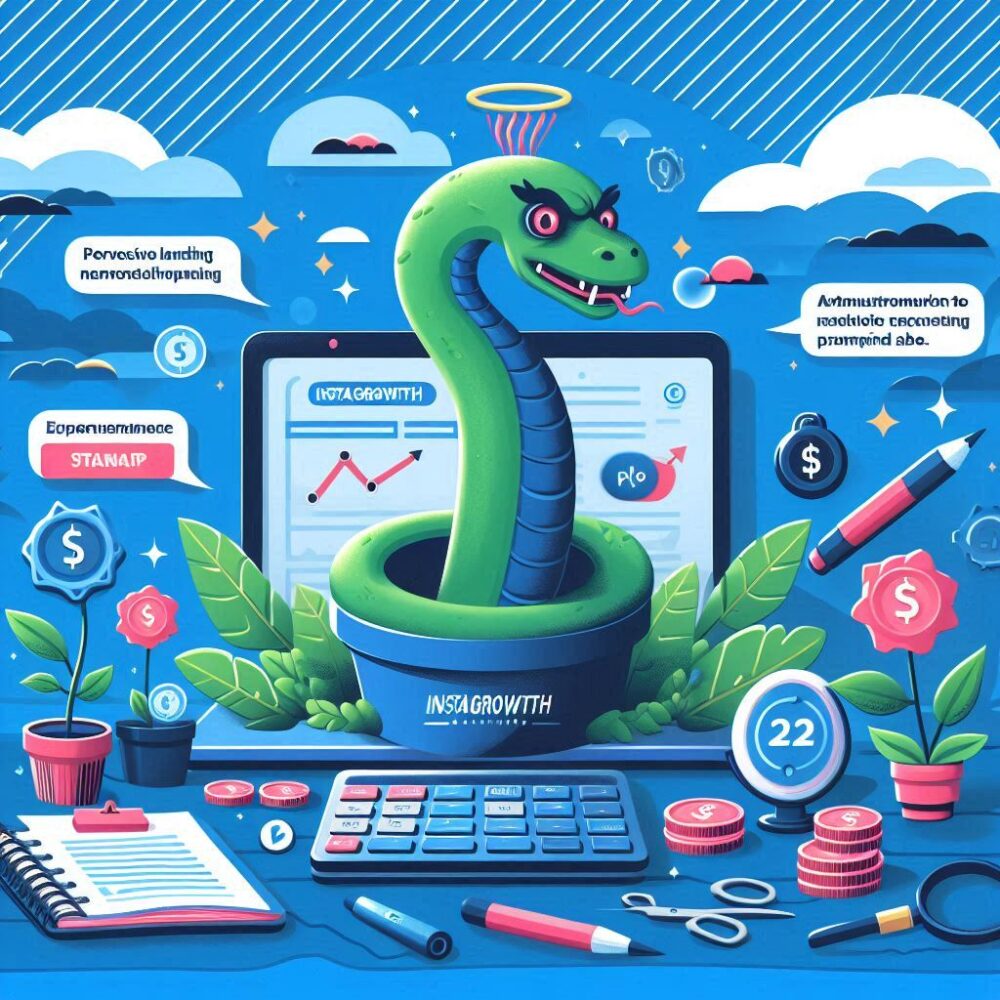 persuasive landing page for InstaGrowth Pro marketing service